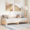 VidaXL Daybed and Trundle Bed and Mattress 90x190 Cm Solid Pine Wood 3321044