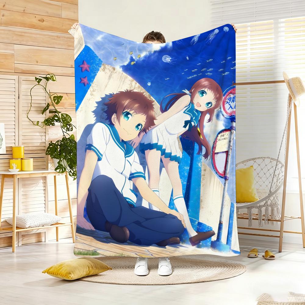 Anime N-NagiS AsuS A Lull in the SeaS Throw Soft Warm Throw Blanket for Bedroom Living Room Bed Travel Camping Picnic Gift