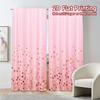 2pcs, 2D FLAT PRINTING Curtains (Without Rod) Golden Sprinkle Chic Curtain Chic Semi-Sheer Curtains Outdoor Decorations