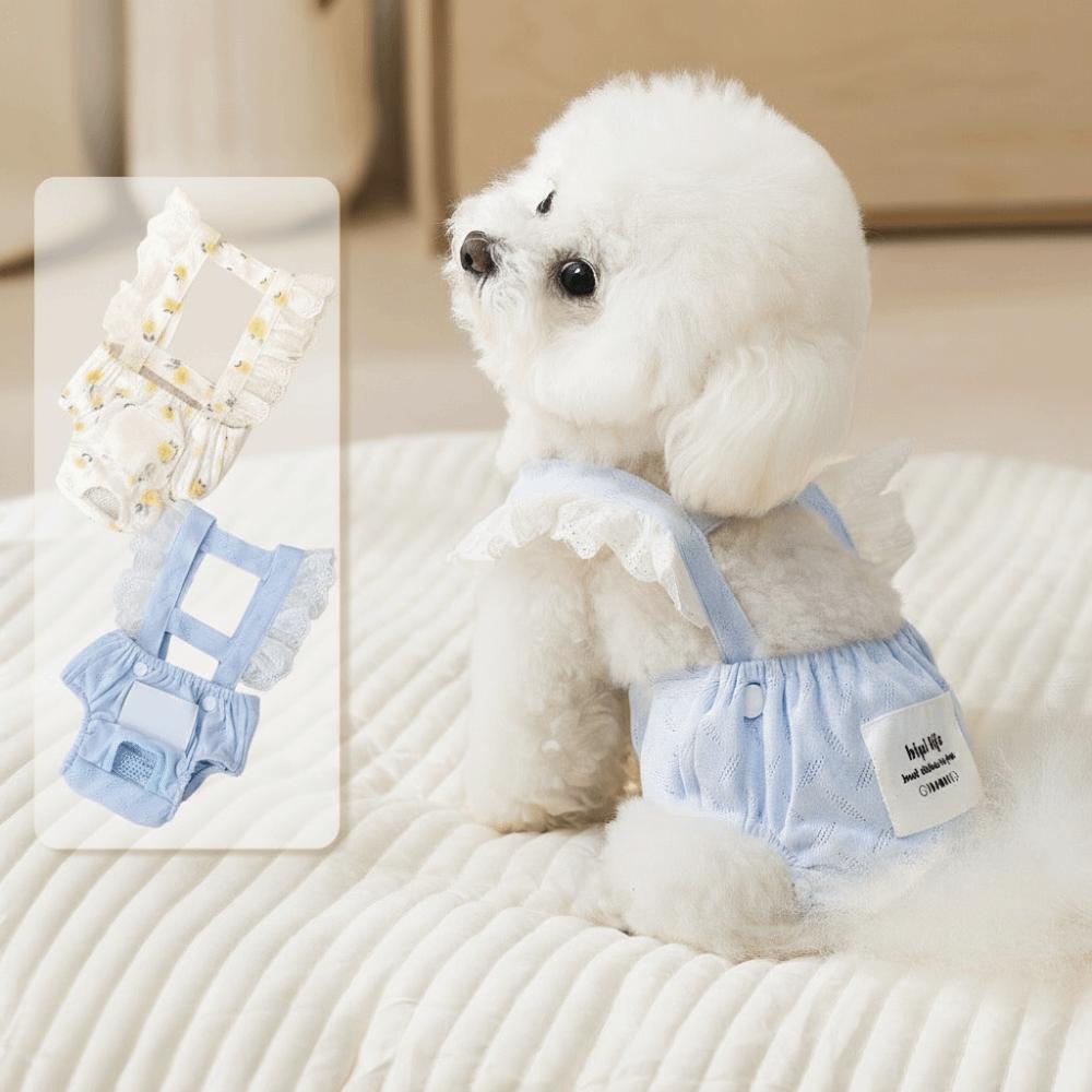 Breathable Pet Jumpsuit Suspenders Style Pet Sanitary Pants Female Dog Shorts  Incontinence