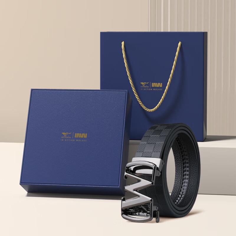 

Septwolves Men s Genuine Leather Automatic Buckle Belt 120cm