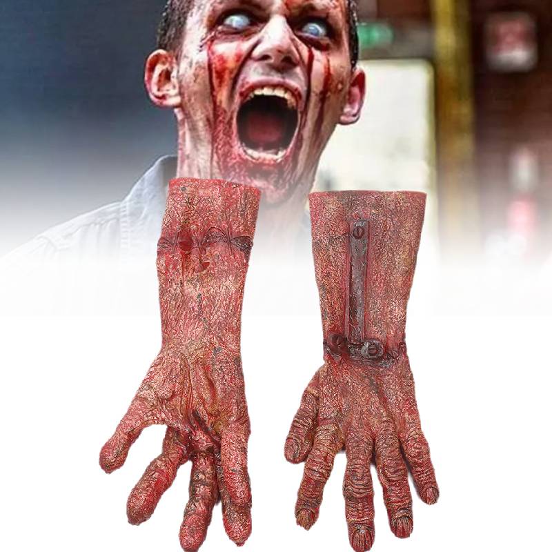 Zombie Halloween Werewolf Alien Cosplay Blood Glove Pvc Material Party Props