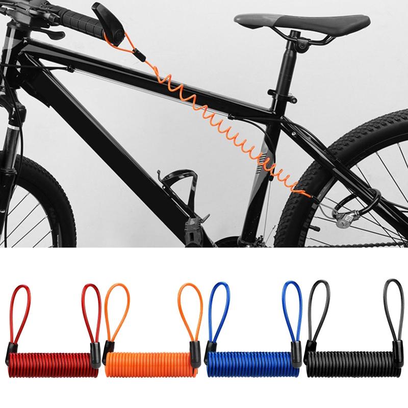 3.5mm Anti-Theft Spring Wire Rope Motorcycle Bike Lock Cable Lock Reminder Cable Theft Handlebar Scooter Disc Brake Lock