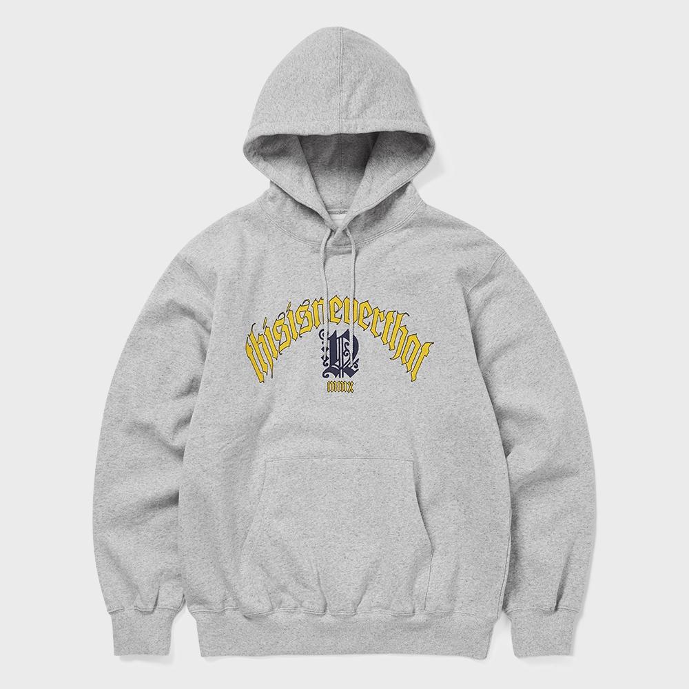 Худи с логотипом ThIs Is Never That Fortuna, цвет Heather Grey S