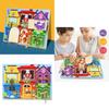 Wooden Learning Early Busy Board With Unlocking Activities For Preschool Kids