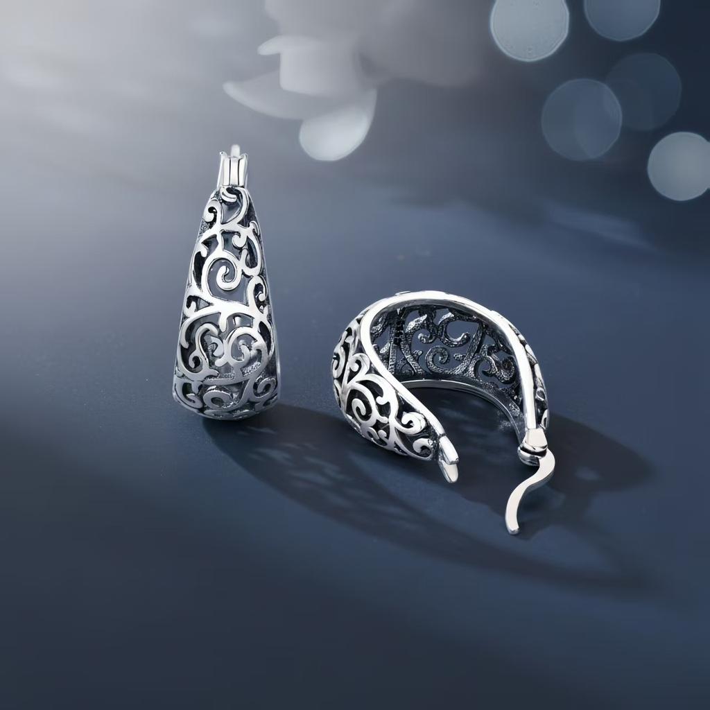 925 Silver Vintage Vine Series Earring Jewelry Versatile Hoop Earrings for Women Jewelry Fine Birthday Party Gifts