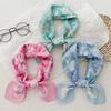 Spring And Summer Small Fresh Literary And Decorative Scarf Women'S Pastoral Versatile Cotton And Linen Small Square Scarf Silk Scarf