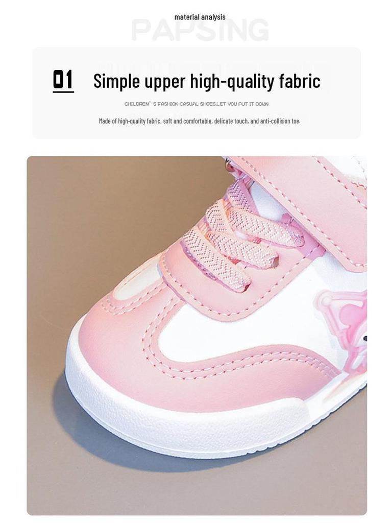 2026 Unisex Kinder Weiß Lässige & Sportschuhe - Weiche Sohle, Frühling/Herbst, Mittlere & Große Größen