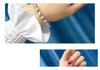 Gold-Plated Freshwater Pearl Bracelet, 6-7mm, Adjustable, Simple and Elegant Style 043