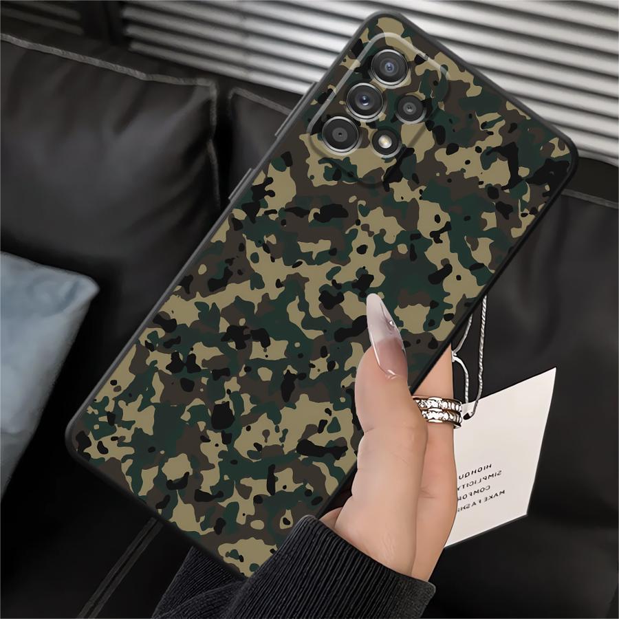 

Camouflage Pattern Soft Back Phone Cover Case for Samsung Galaxy Note 20 Ultra 9 10 A01 A02 A05 A50 A70 A04 A30 A40 A10 A20 A06 Galaxy A01