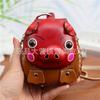 Cowhide Creative Pig Change Bag Car Key Bag Zodiac Small Backpack One Shoulder Crossbody Bag Small Gift