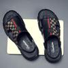 Sandals for Men's Summer New Casual Soft Soled Beach Shoes Dual-purpose Leather Breathable Anti Slip Outer Men's Shoes Trendy