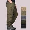 Frühling Herbst Männer Feste Cargohose Männer Lässig Multi Taschen Taktische Hose Hose Männer Baumwolle Jogger Militärhose Männlich