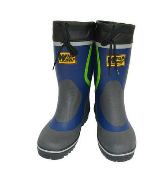 H013 Bottes de Pluie Mi-Tige pour Homme Doublées de Velours en Caoutchouc pour la Pêche et l'Extérieur - Style Japonais et Coréen