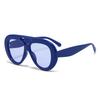 New Large Frame Sunglasses Round Circular Sun Glasses Double Beams Fashion Personality Women Men Sunglasses