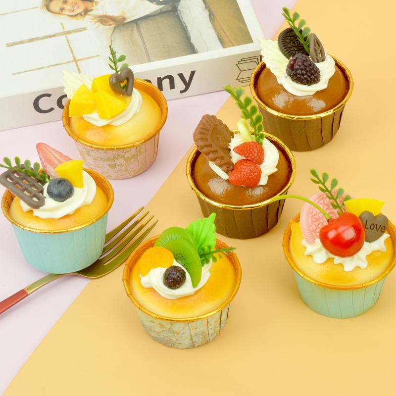 1 Pieza Pastel Falso Sabor Suave Modelo de Pastel Accesorios de Simulación Modelo de Comida Decoración de Gabinete Accesorios de Boda Decoración a Escala