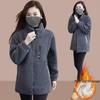 Women's Winter 2025 Stylish Plus Size Lambswool Fleece Jacket - Velvet-Lined, Thick, Loose Fit