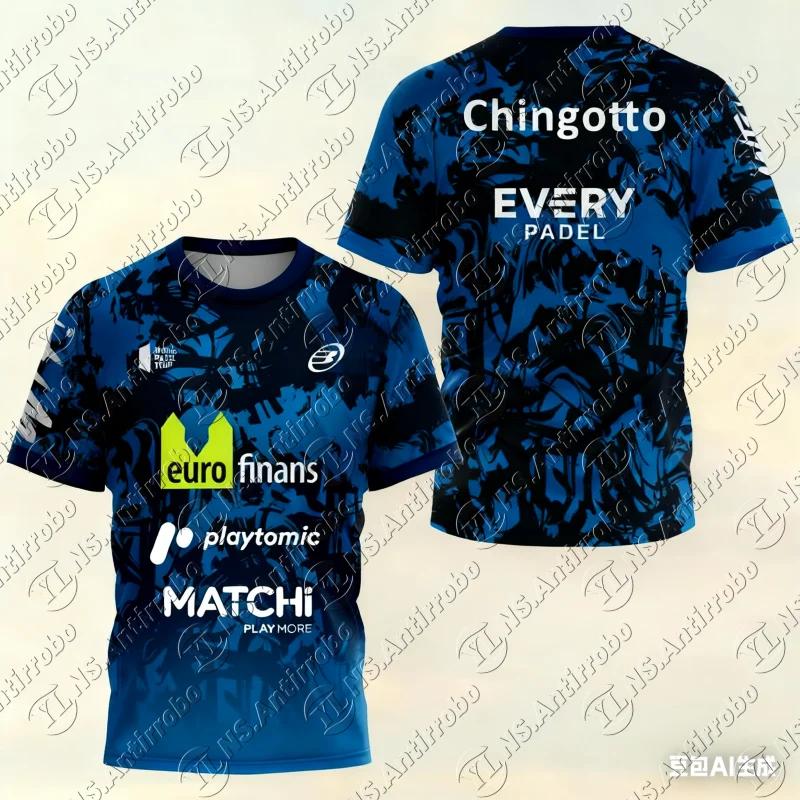 

summer new men s light outdoor tennis T-shirt Summer racquet men s sports T-shirt short sleeve round neck high quality new S