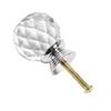 Crystal Cabinet Knobs with Screws Decorative Crystal Glass Dresser Knobs for Dresser Drawers Cupboard