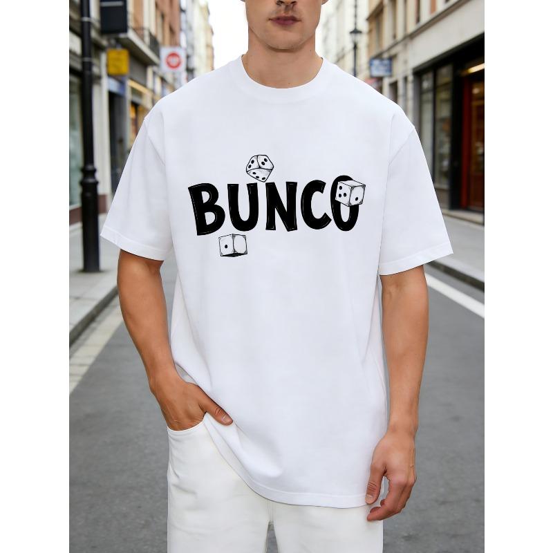 European sizes Casual Style Men'S T-Shirt Bunco Dice Game Theme Party Season Gift for Friends