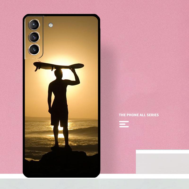 Surf Surfing Phone Case For Samsung Galaxy S26 S23 Ultra S20 S21 S22 S24 S25 Plus S10 S25 FE Cover Coque