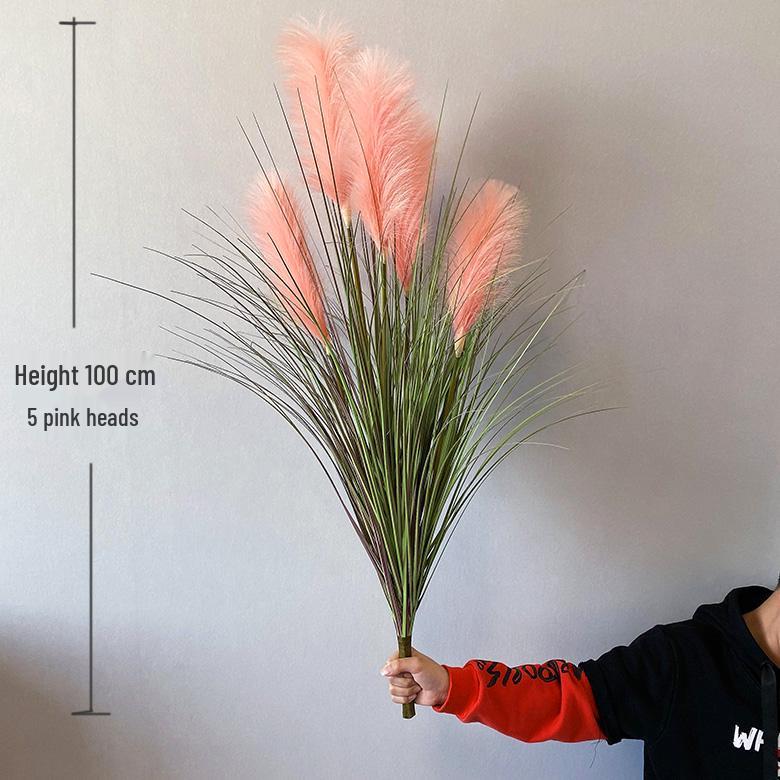 Nordic Reed & Foxtail Grass Artificial Office Plants Window Decor 