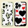 Lovely Love Heart Clear Phone Case For Samsung A03S A03 A04 A05 A05S A06 A7 A11 A10S A12 A13 A14 A15 A16 NOTE 10 20 ULTRA Case
