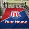 Custom Text Printed Rug Stoke City FC Non Slip Floor Carpet For Home Room Decor