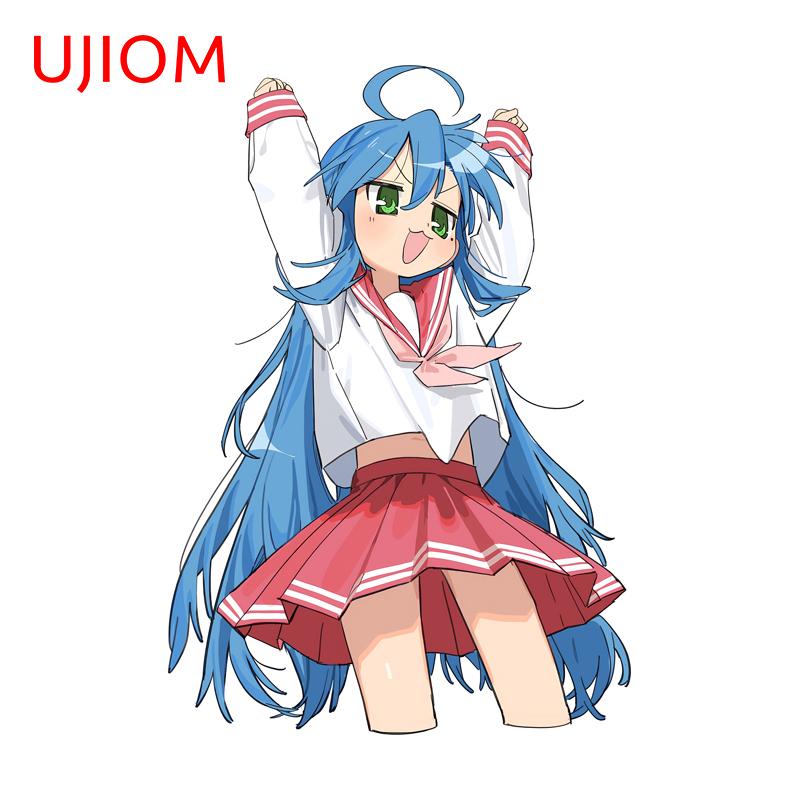 

UJIOM Cute Konata Izumi Wall Stickers Interesting Cartoon Vestibule Wardrobe Desk Decal High Quality Personal Home Decoration 13cm