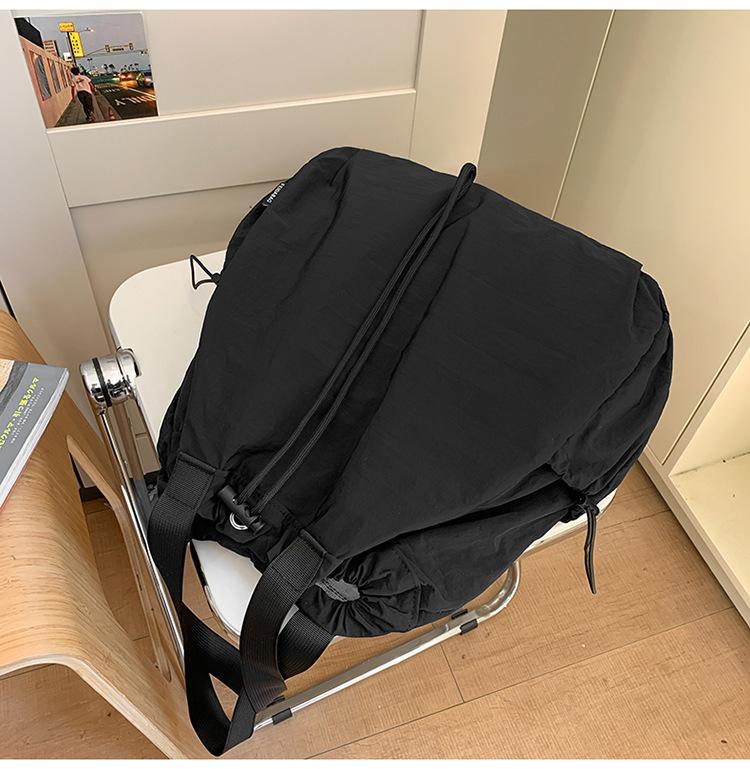 Schoolbag Light Travel Backpack Casual Large Capacity Women's 1011 New Handbag Fashion Harajuku Nylon Backpack