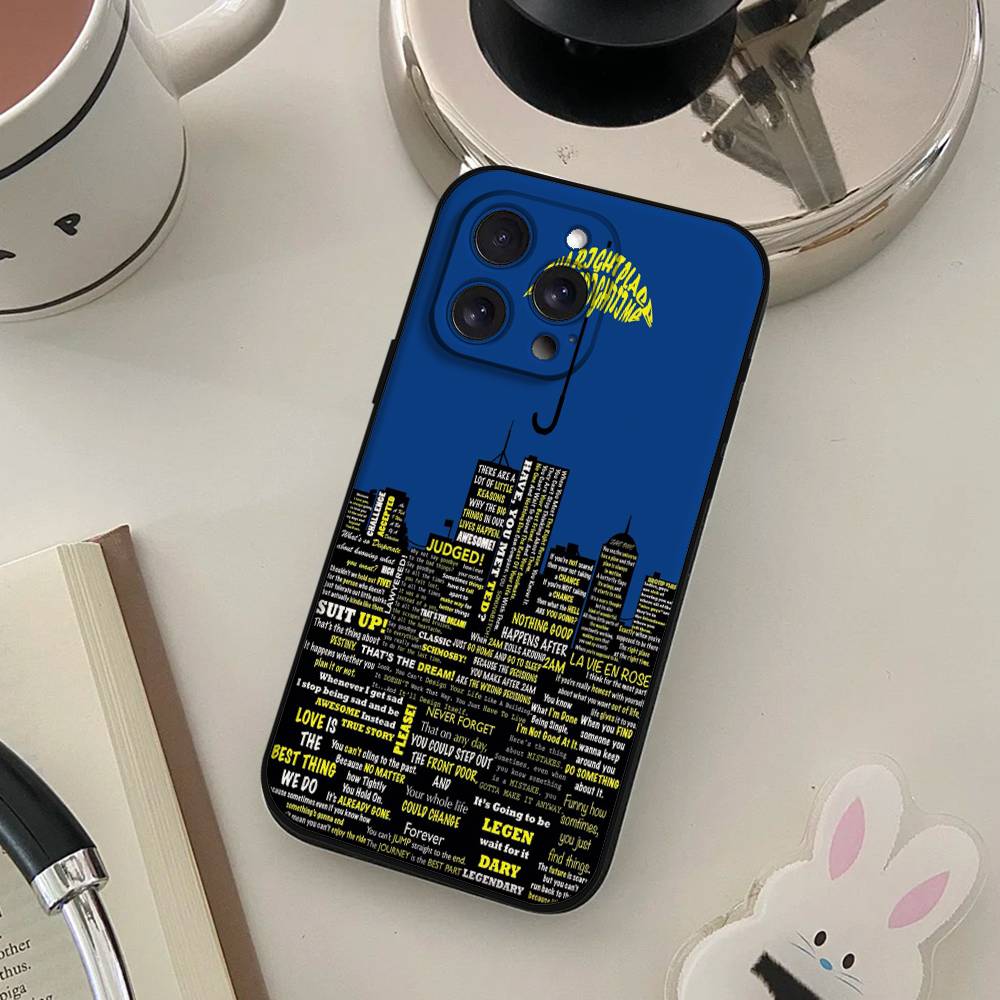How I Met Your Mother Phone Case For IPhone 17 16 15 14 13 12 11 X XR XS Plus Pro Max Mini Soft Black Cover