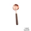 In-Stock Rose Gold & Walnut Wood Handle Measuring Spoons and Cups Set