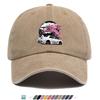 pc Cherry Blossom  White Sports Car Print Baseball Cap  Adjustable Snapback Hat Suitable for Streetwear Car Culture Road Tr