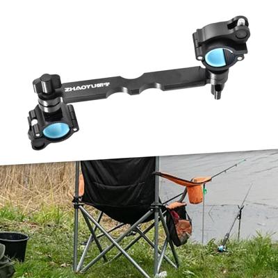 Fishing Chair Umbrella Holder Aluminum Alloy Yard Beach Outside Fence Deck Courtyard Bench