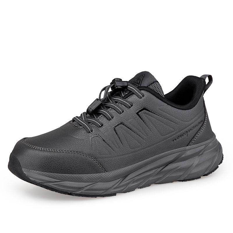 Genuine autumn and winter mother shoes leather shoes elderly shoes men's father shoes waterproof and non-slip middle-aged and elderly walking shoes