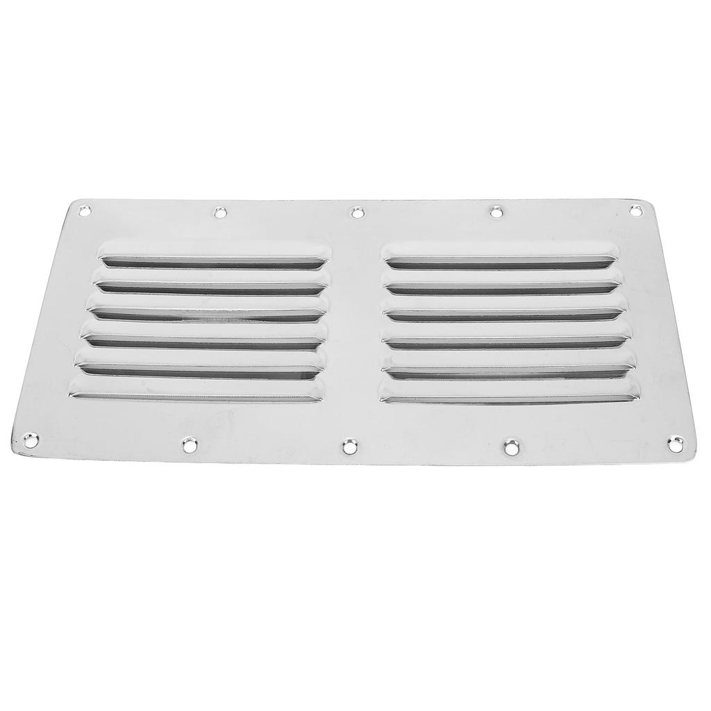 Boat Louvered Vent Rustproof 304 Stainless Steel Marine Ventilation Grille Cover with Screws for Yachts RV