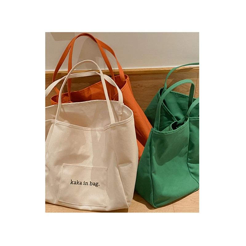 Casual Canvas Bag Female Summer Tide Fashion Tote Bag All-match Ins Large-capacity Bag Shopping Bag Bag