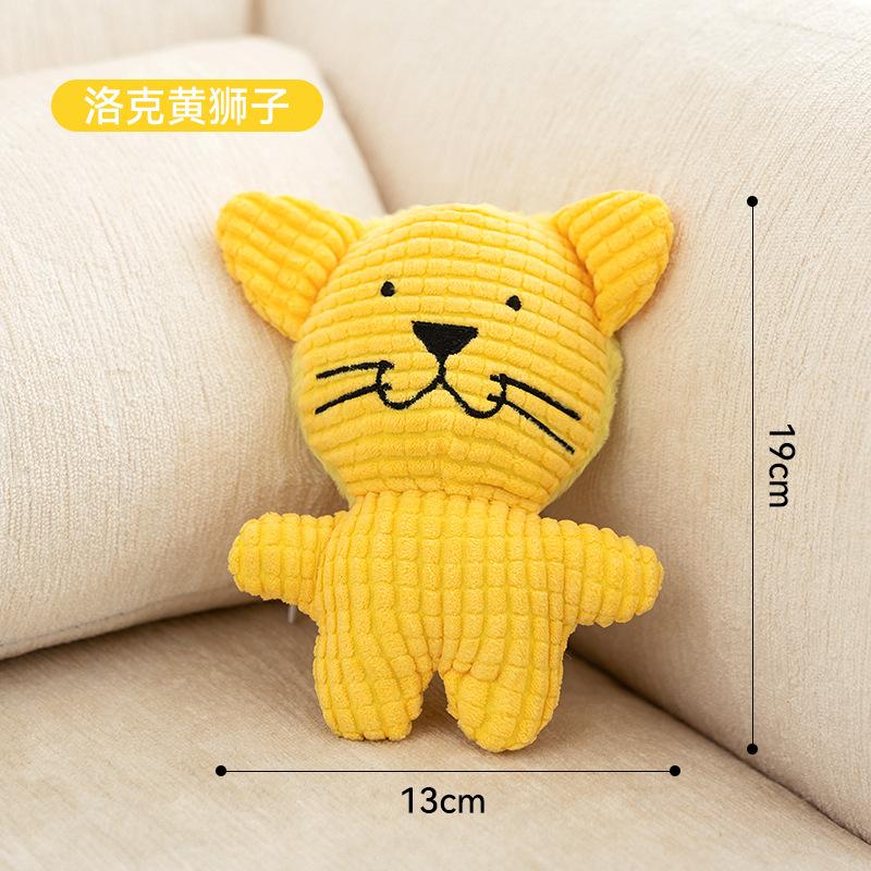 Interactive Training Toys for Dogs Cute Animal Plush Sounding Toys Stress-relief and Bite-resistant Pet Toys for Cats