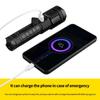 1200LM Super Bright Zoom LED Flashlight 5 Modes USB Rechargeable Tactical Lantern Outdoor Camping Fishing Torch With Power Bank