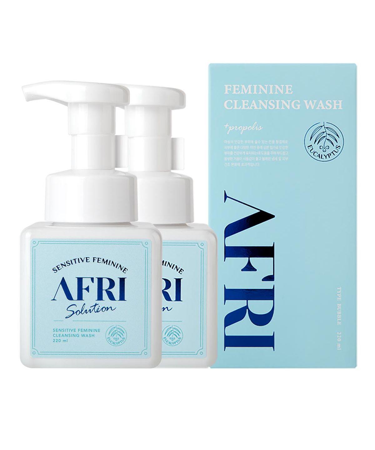Apricot Bubble Feminine Wash 220ml 2-Pack [Blue]