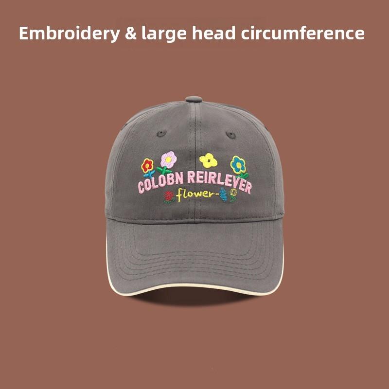 Womens Cotton Baseball Cap With Wide Brim And Adjustable Closure For Spring And Summer