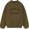 Fleece Crewneck 'Olive' Men's 192BT246264F
