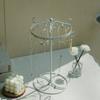 Rotating Jewelry Display Stand Round Metal Necklace Organizer For Hanging Earrings Rings Bracelets Watches Accessories