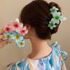 Flower Shark Clip For Women, Versatile Hair Tie, Fashionable Flower Headpiece, Large Clip Style Hair Accessory