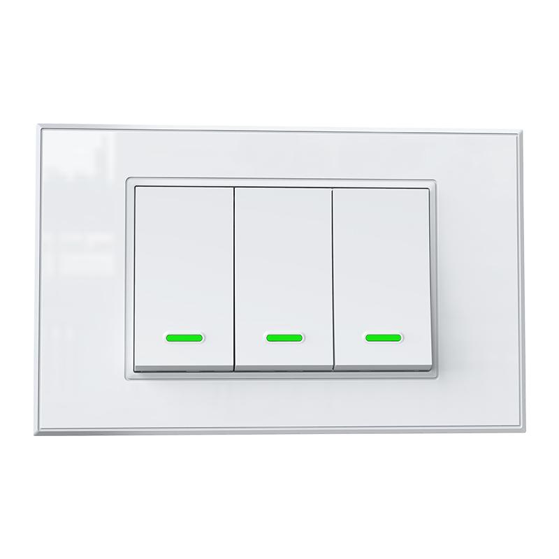 Milfra Smart Wifi Switch Neutral Wire Optional Intelligent Wall Button Light Switches AC100-240V Tuya APP Voice Control by Alexa