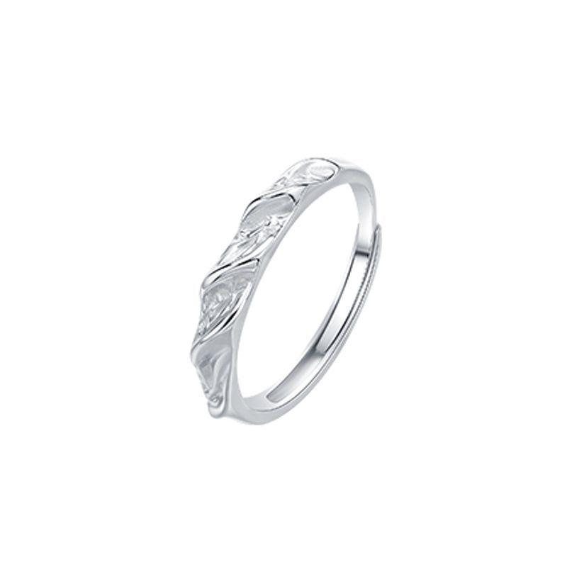 Mountain River Lovers Luxury Couple Rings - Elegant, Simple, and Versatile Plain Bands for Daily Wear