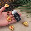 Ancient Fasha Golden Blessing Money Bag Keychain Pendant Necklace - Color-Preserving Alloy