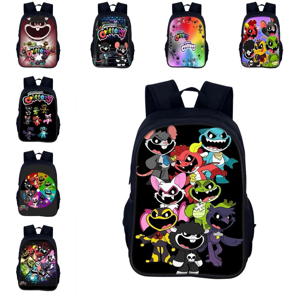Backpack Critters Nightmare Printing Cartoon Game Student High Rucksack Capacity