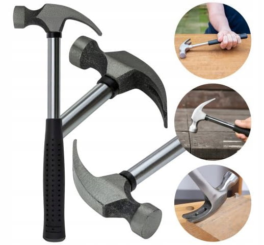 Steel Shoemaker's Hammer with Metal Handle