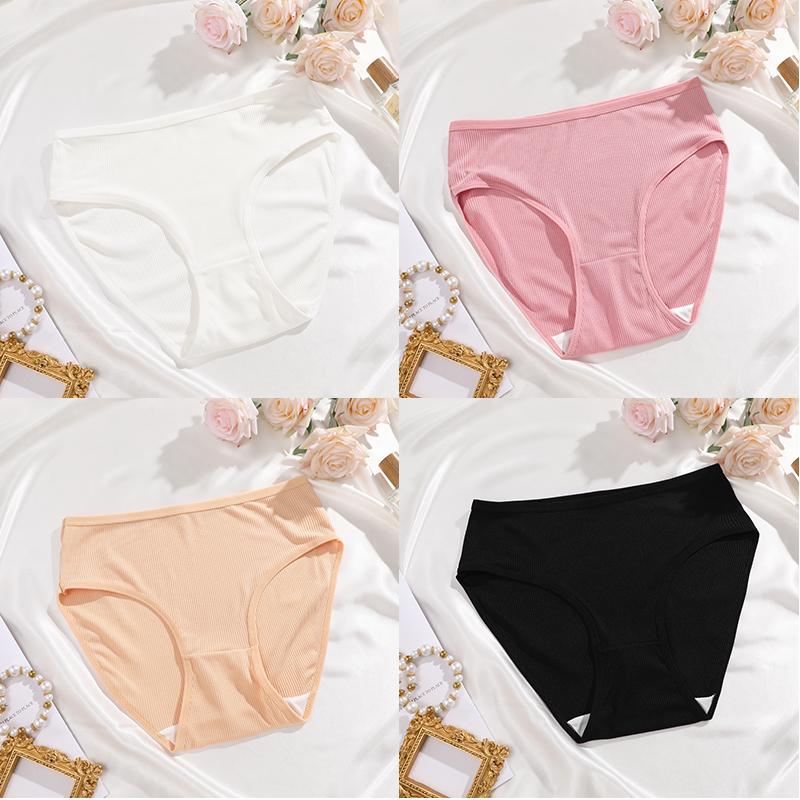 

FINETOO 4 шт./комплект сексуальные женские трусы со средней посадкой сексуальное дышащее нижнее белье высокие эластичные спортивные трусики для девочек удобное нижнее белье XL&Set